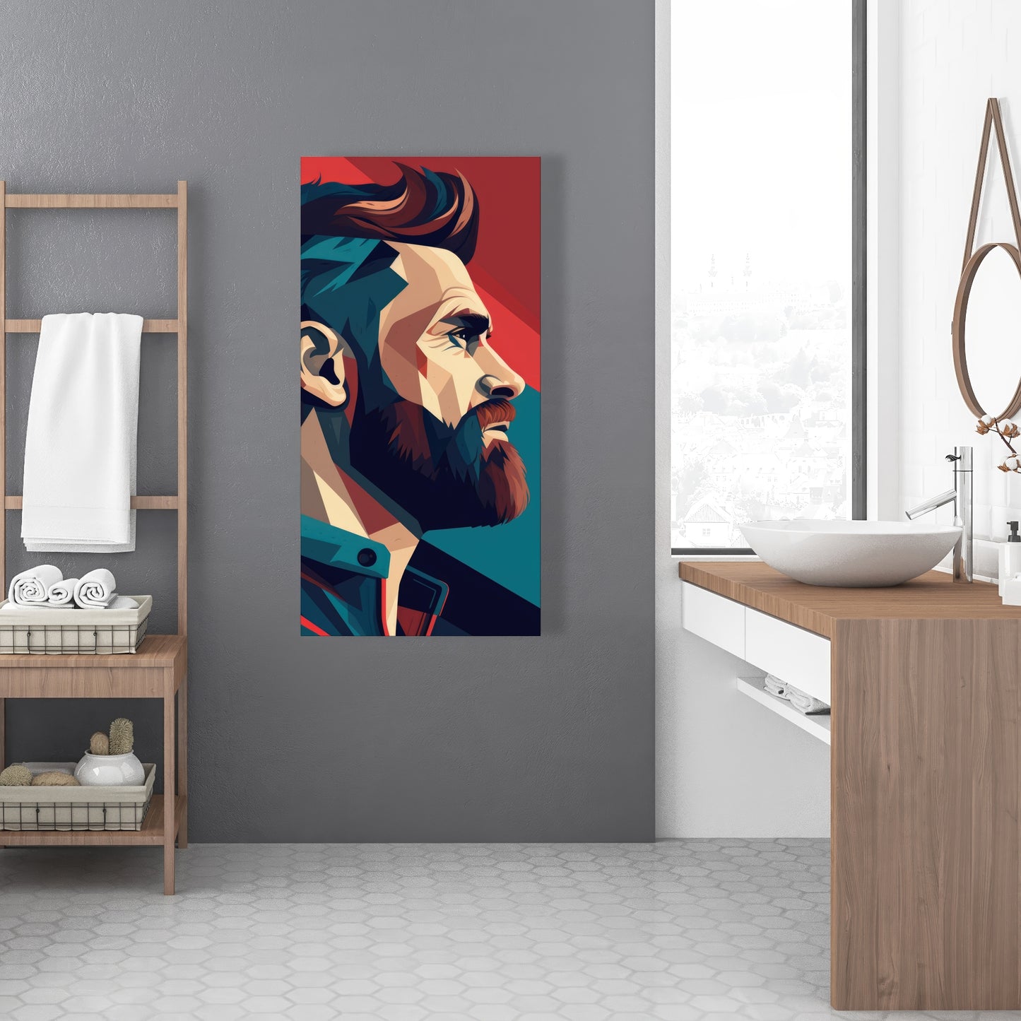 Courageous - Red Canvas Art for Stylish Home Decor