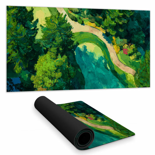 Peaceful course Desk Mat - Stylish Home Decor for Workspaces