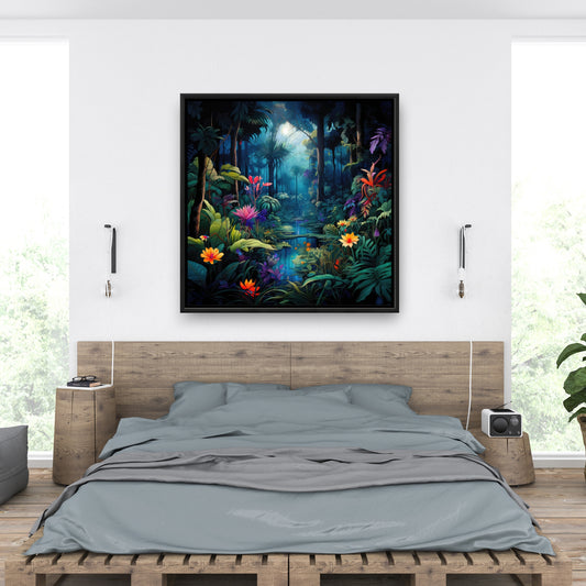 The beauty of nature - Orange Framed Canvas for Home Decor