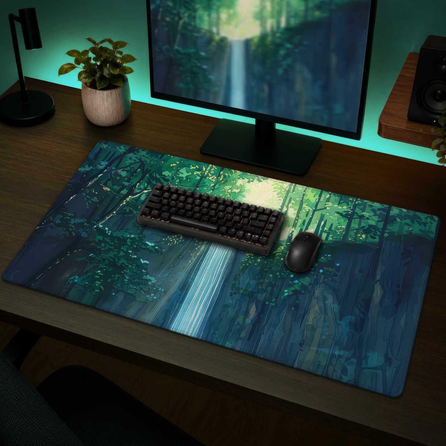 Waterfall Gaming Mat - Stylish Home Decor Play Surface