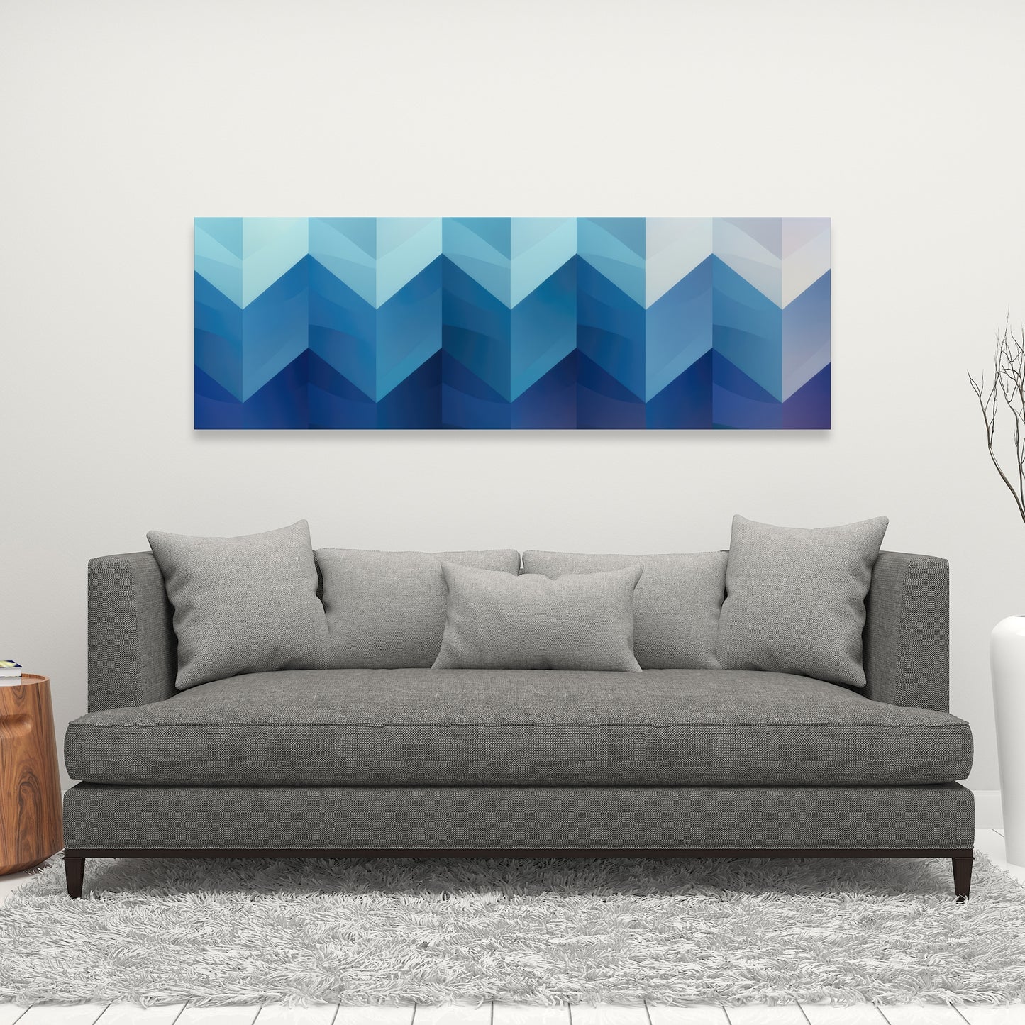 Heat Waves - Red Canvas Art for Home Decor | Vibrant Design