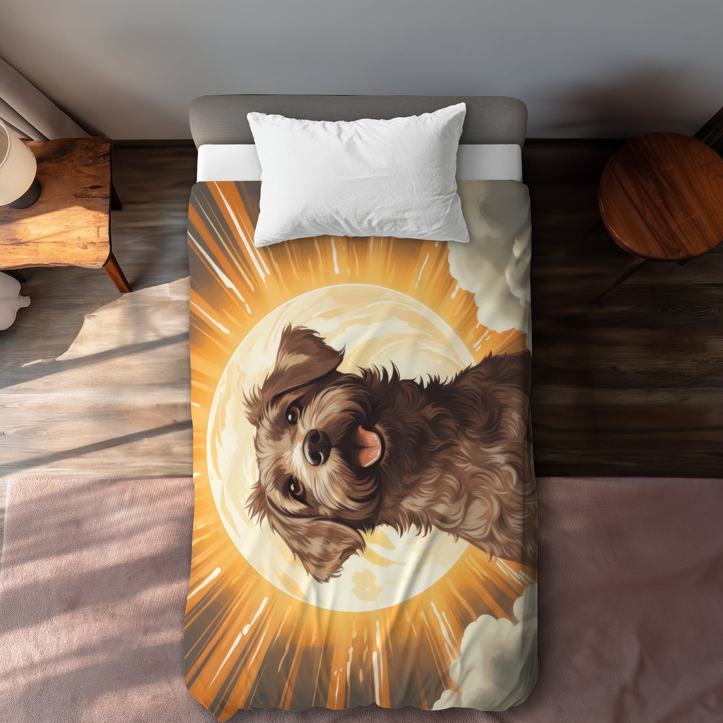 Pupper White Duvet Cover - Stylish Home Decor Essentials