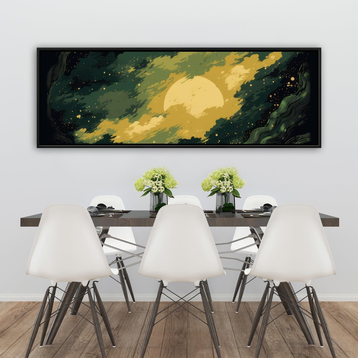 Cloudy Star - Black Framed Canvas for Home Decor | Stylish Art