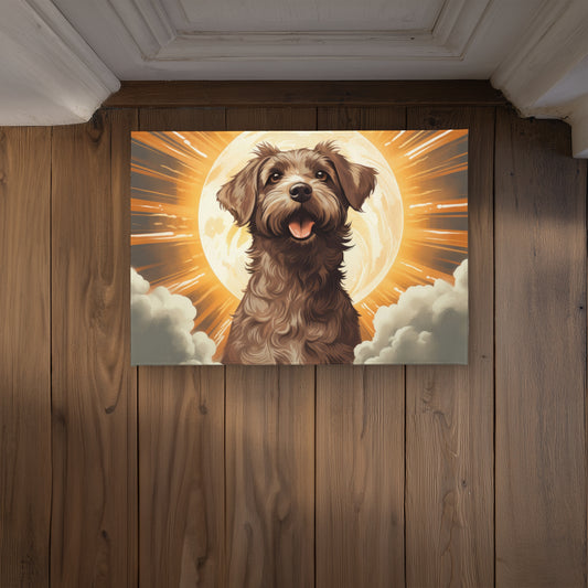 Pupper White Indoor Outdoor Door Mat - Stylish Home Decor