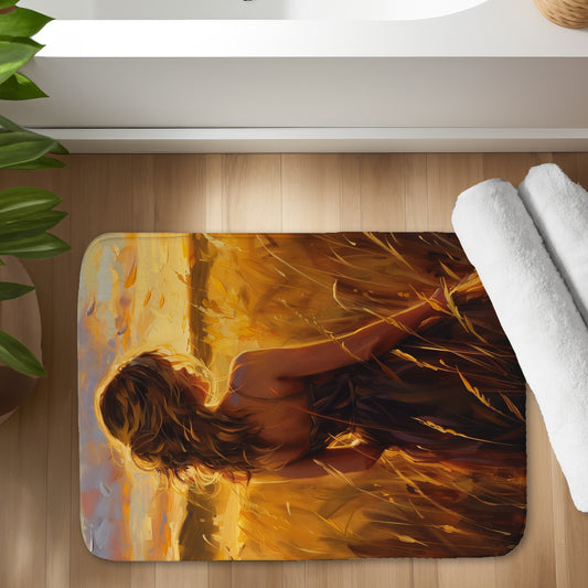 Warm field - 17"x24" Bath mat