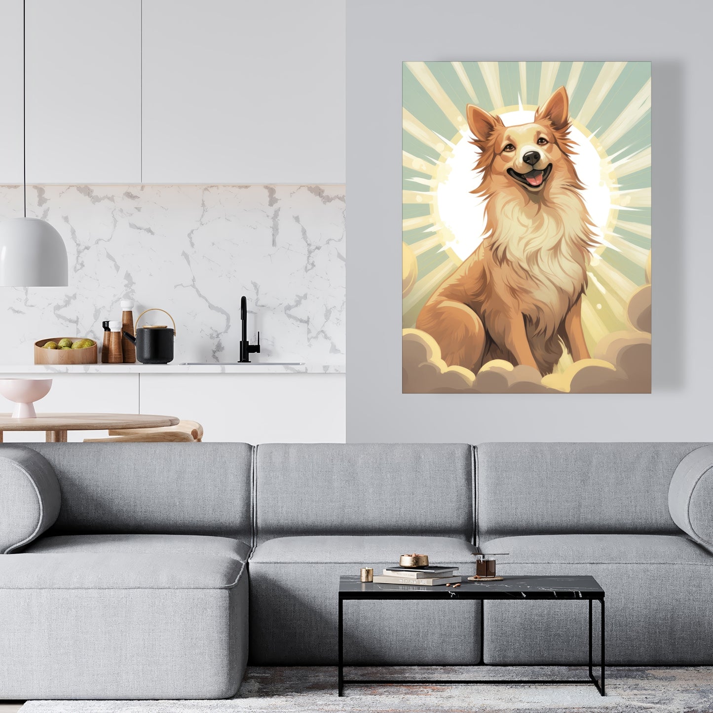 Who's a good boy - 32"x32" Canvas