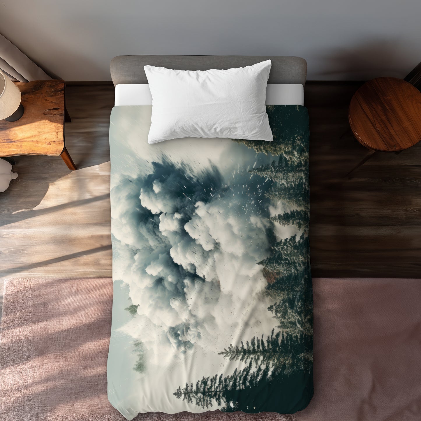 Unwanted Catastrophe Blue Duvet Cover | Stylish Home Decor