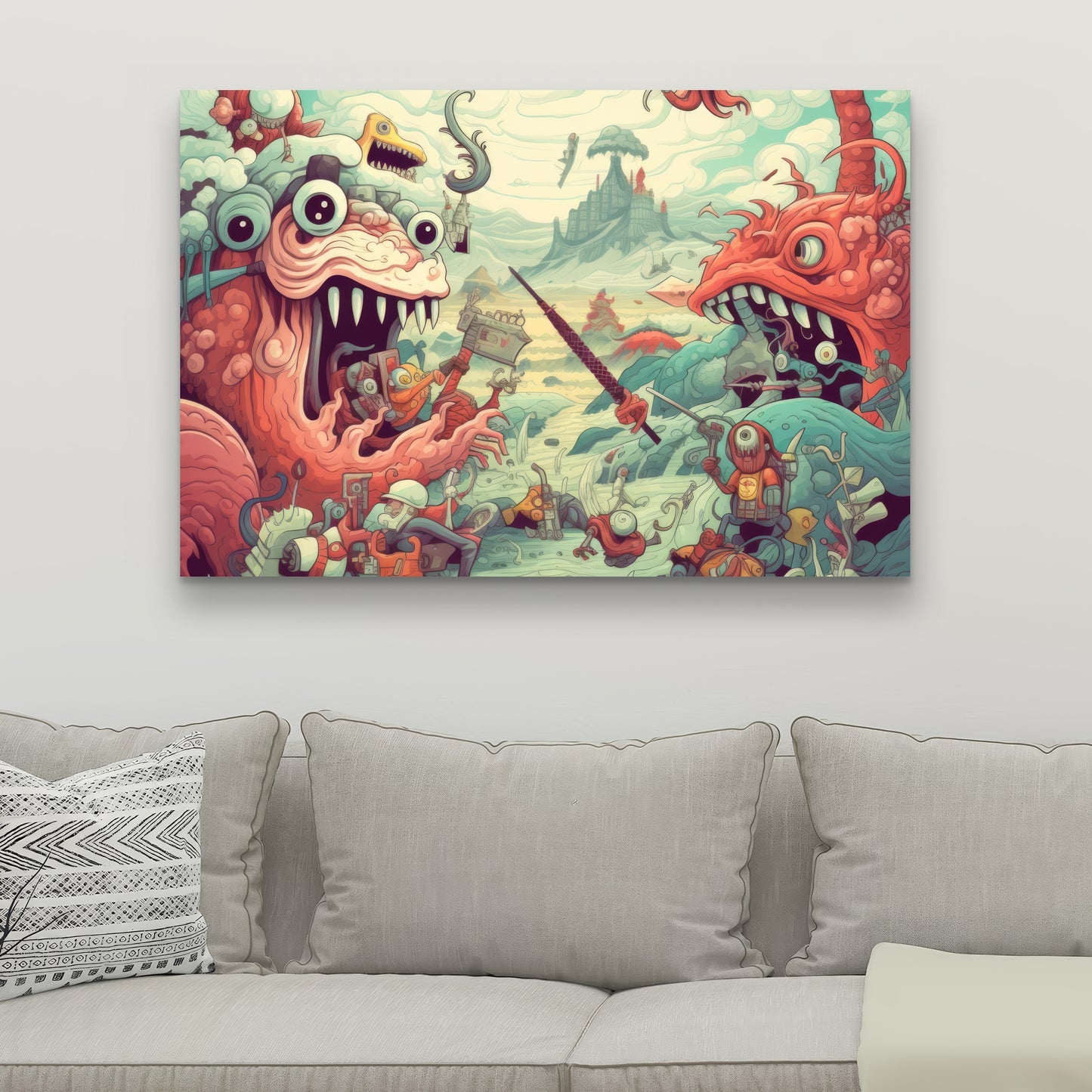 Day of reckoning - 32"x32" Canvas