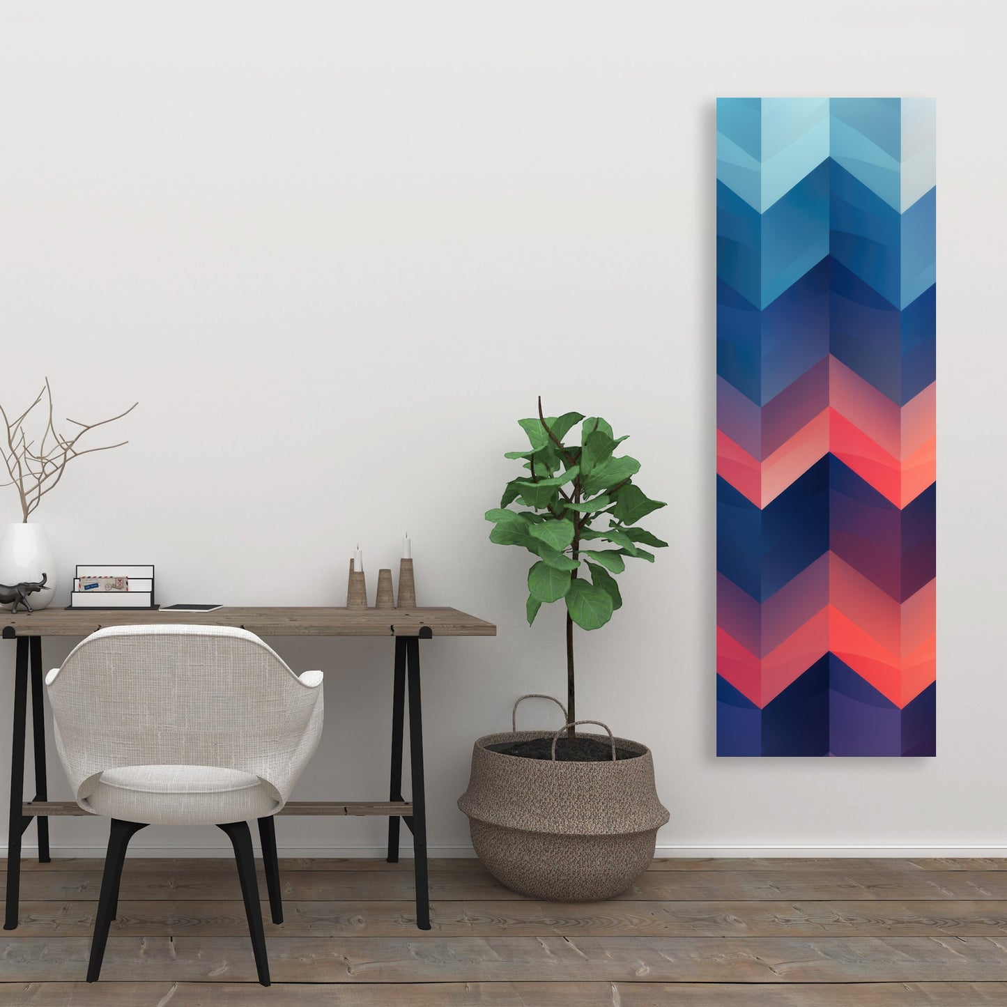 Heat Waves - Red Canvas Art for Home Decor | Vibrant Design