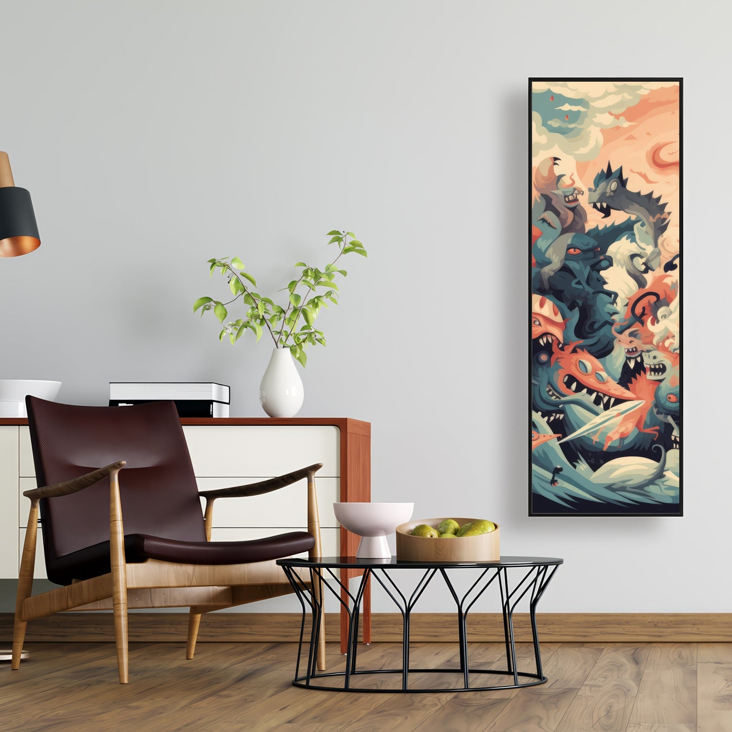 Before time - Framed Canvas - Print on demand