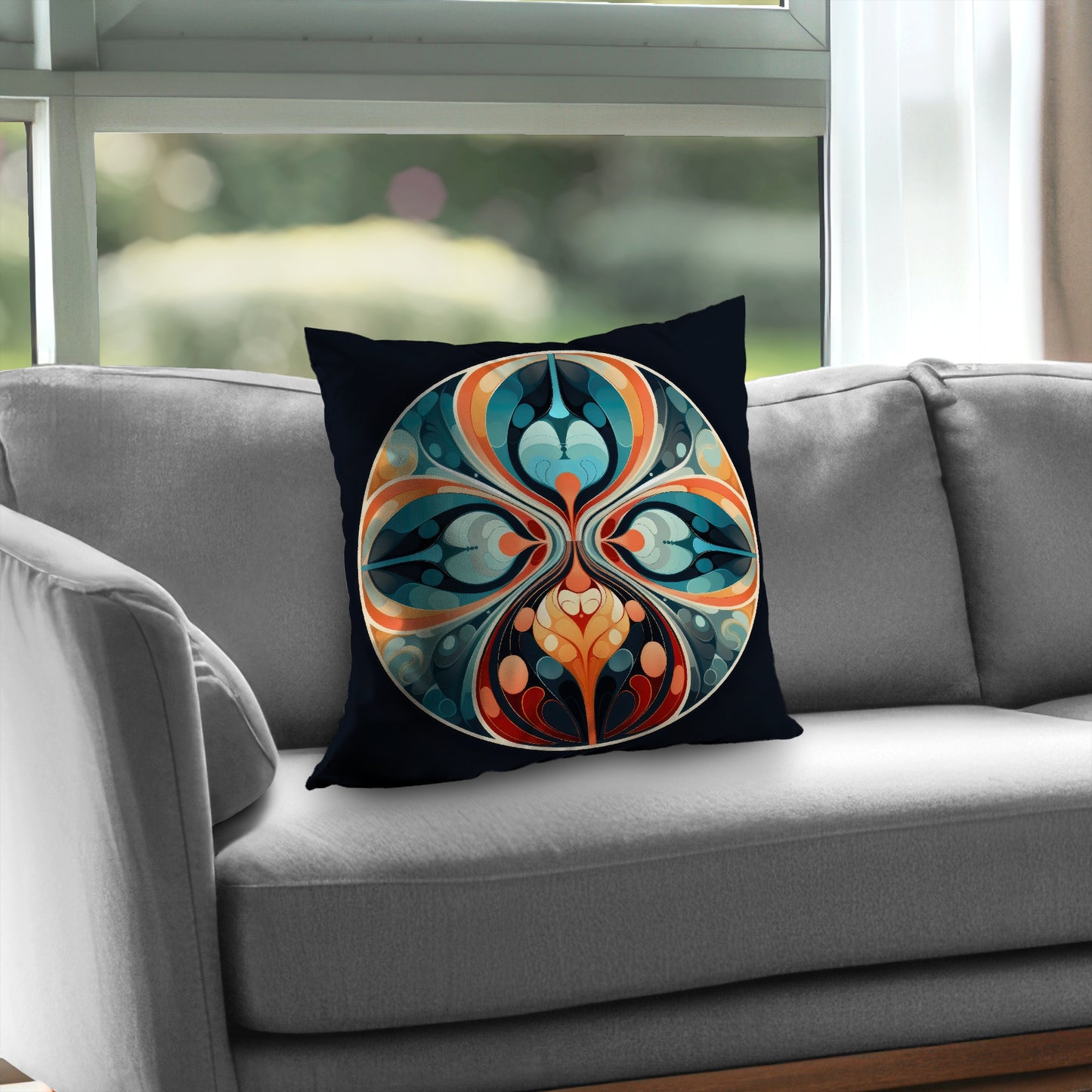 Hues and Curves Orange Poly Twill Throw Pillow Insert | Home Decor