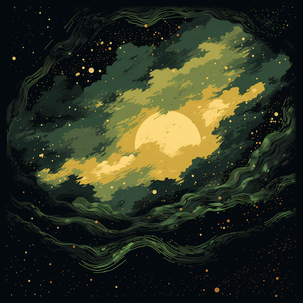 Cloudy Star - Black Framed Canvas for Home Decor | Stylish Art