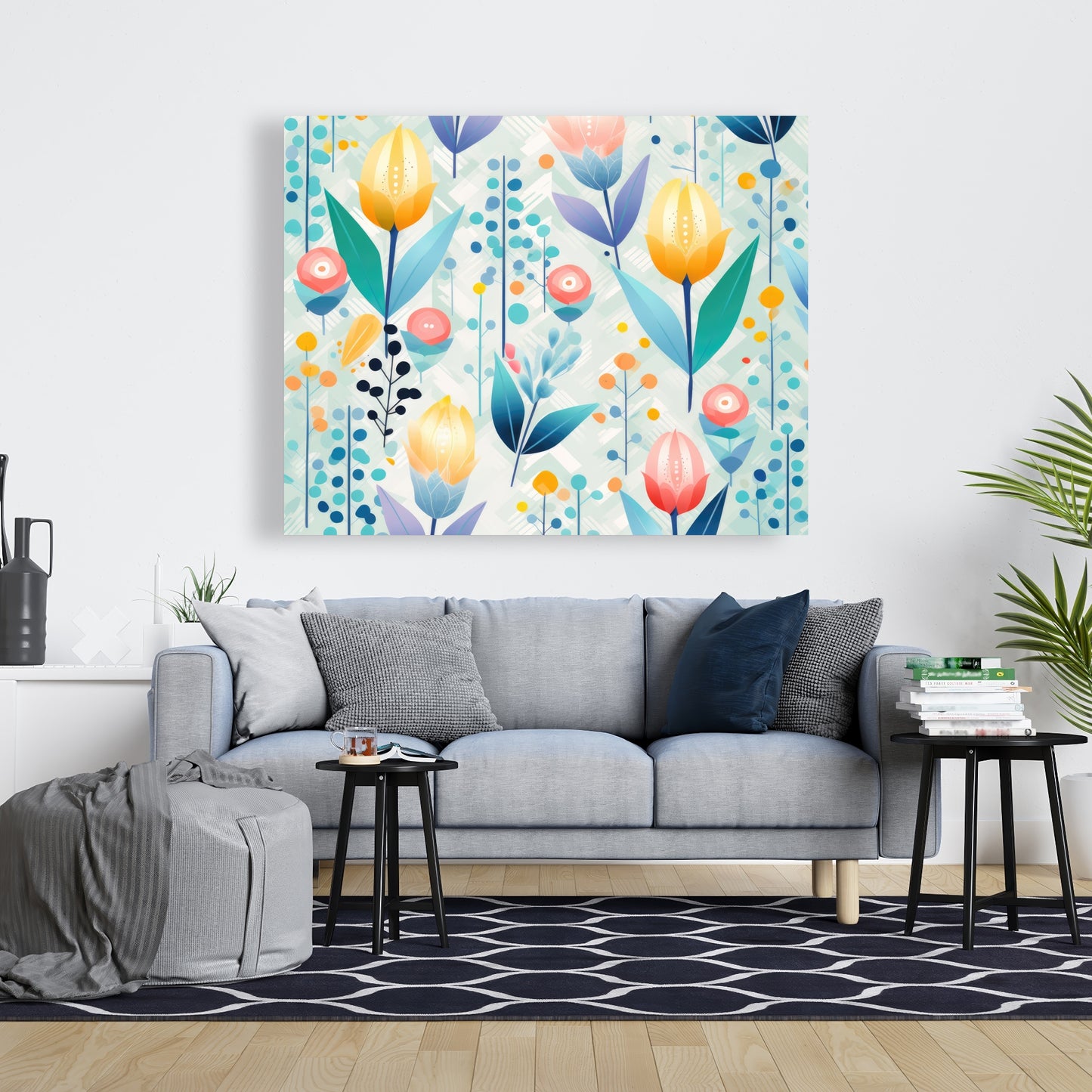 Calming Scents - Orange Canvas for Home Decor | Relaxing Art
