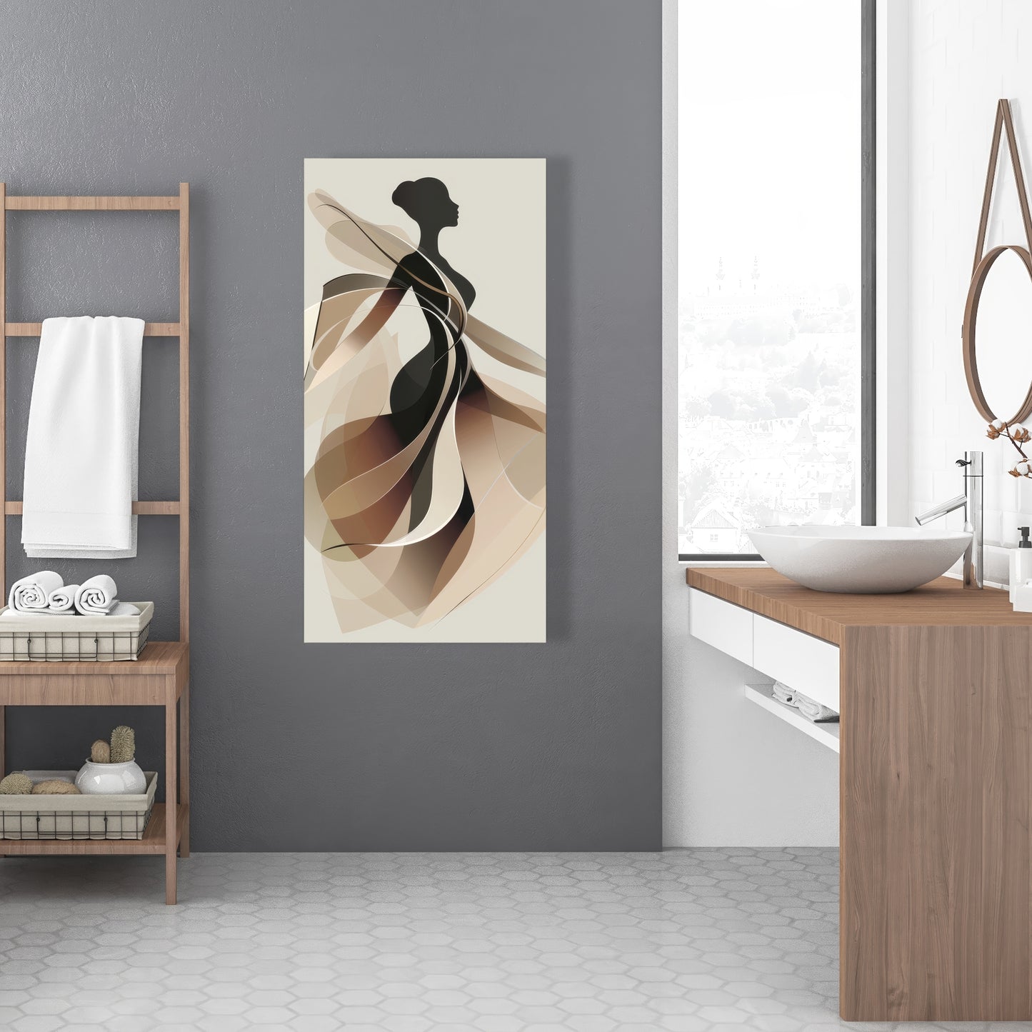 Classy silhouette - 32"x32" Canvas