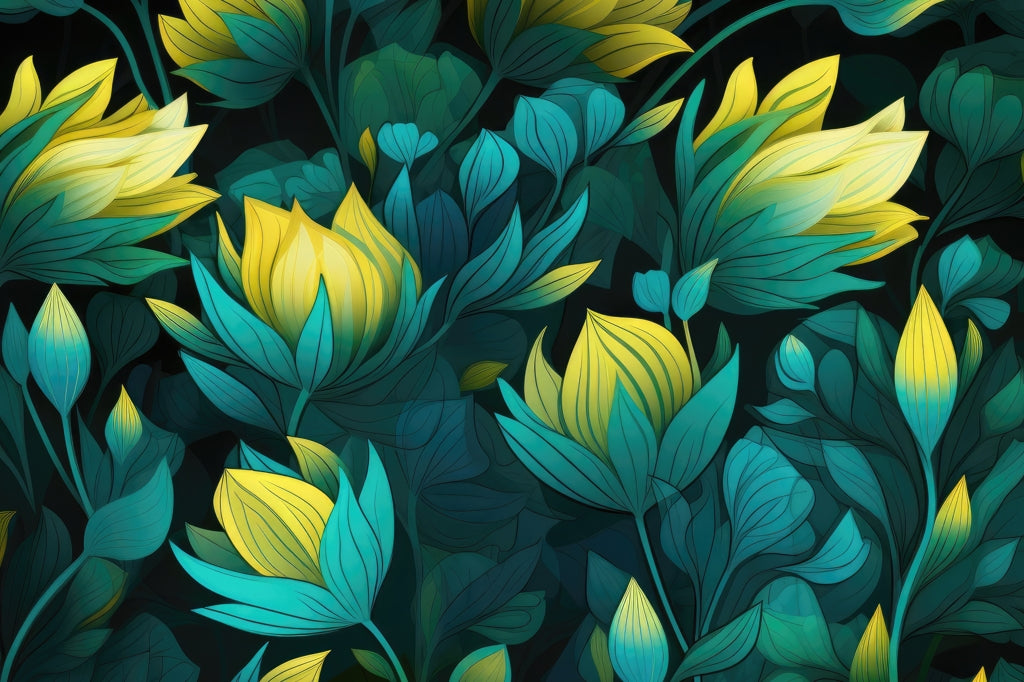 Intense Bloom Green Outdoor Area Rug for Home Decor | Stylish