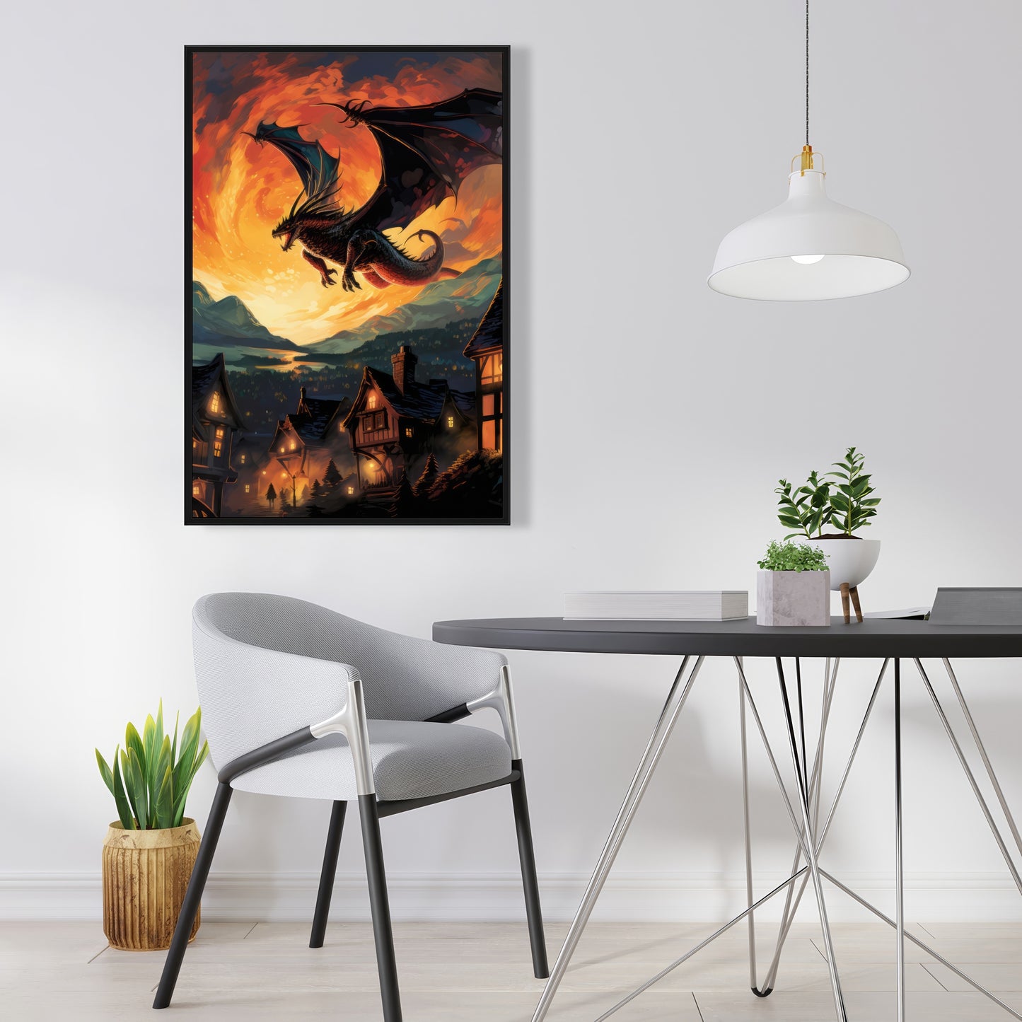 Hope for Mercy - Gray Framed Canvas Home Decor Art