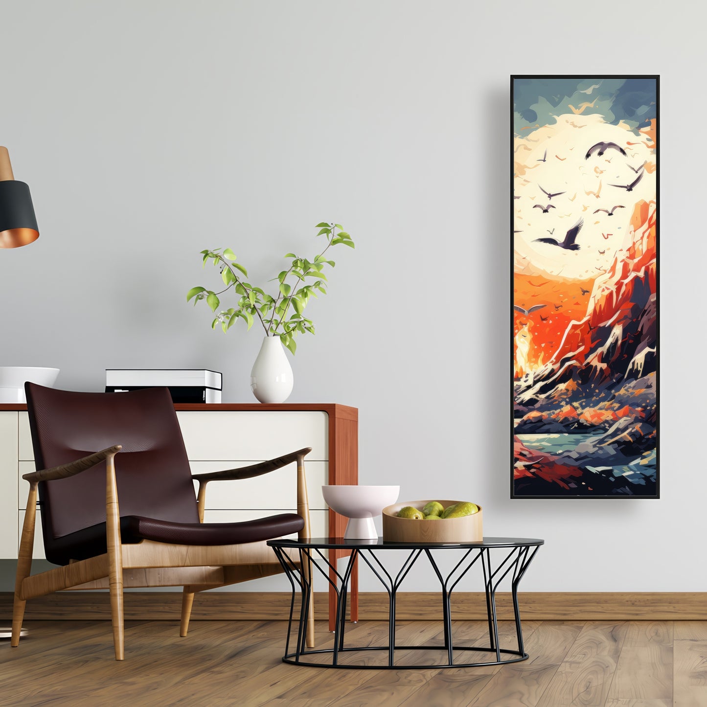 Towards danger - 36"x36" Framed canvas
