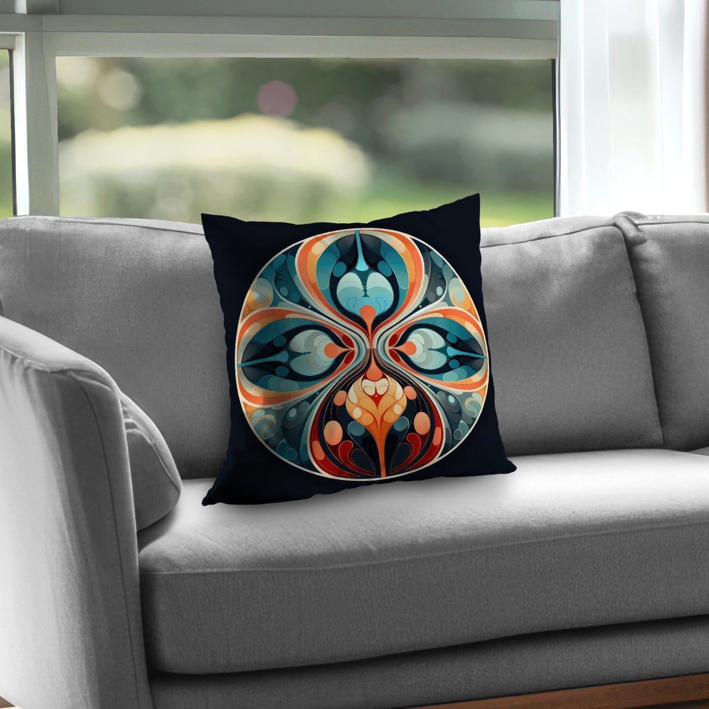 Hues and Curves Orange Poly Twill Throw Pillow Insert | Home Decor