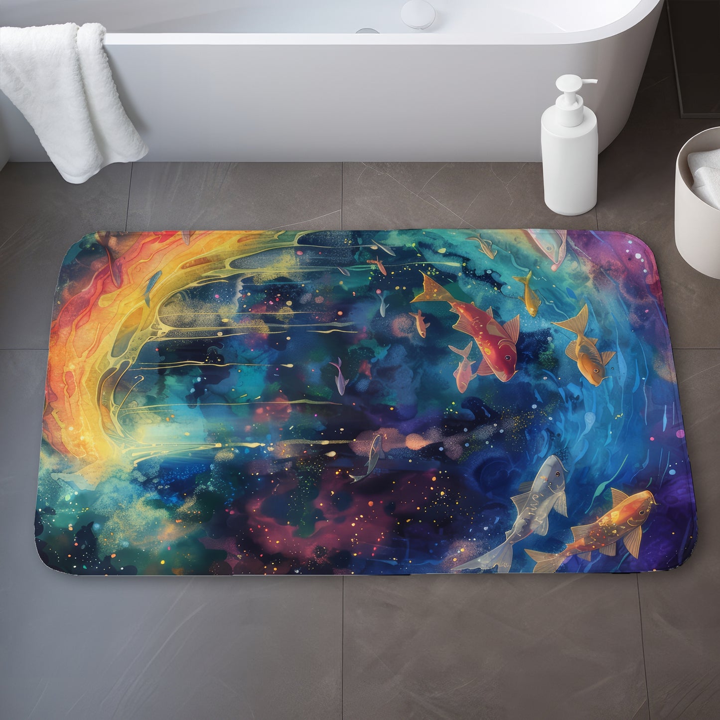 Milky wave - 17"x24" Bath mat