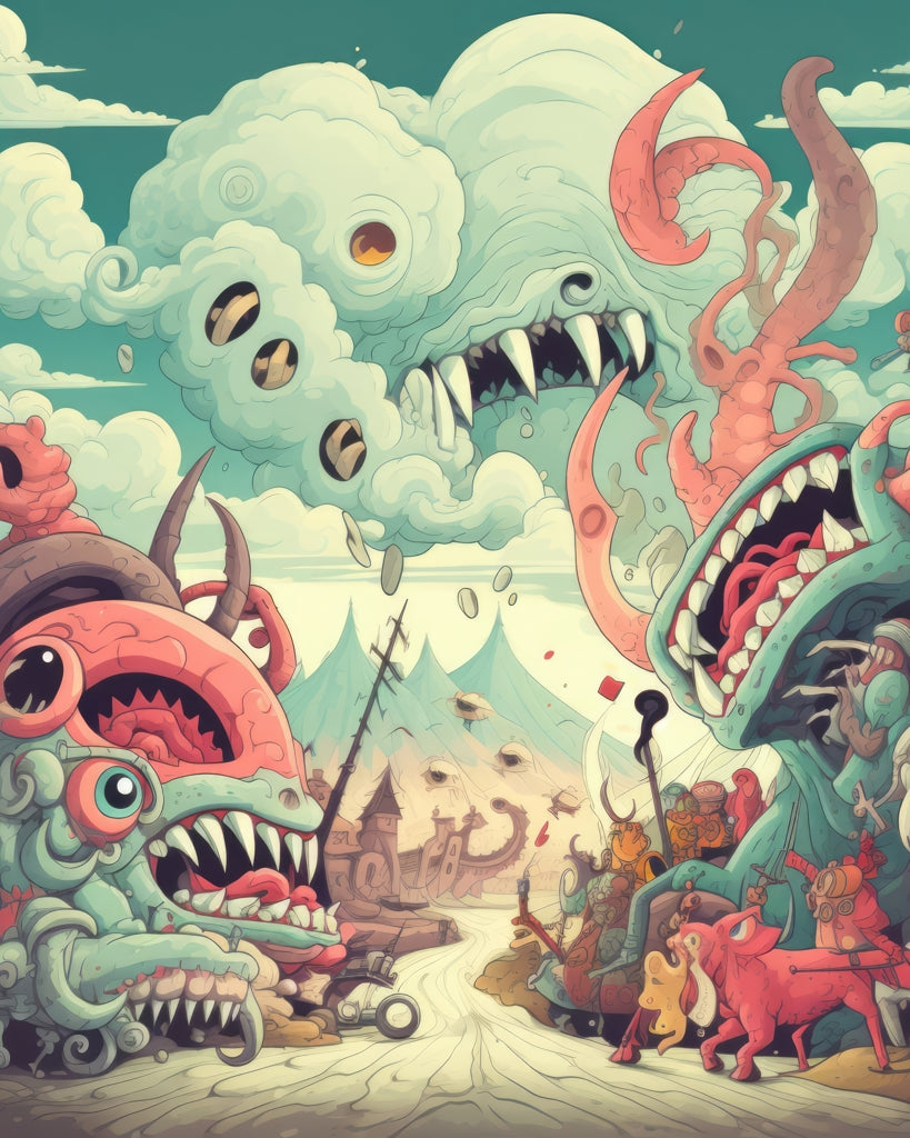 Unimaginable - Framed Canvas - Print on demand