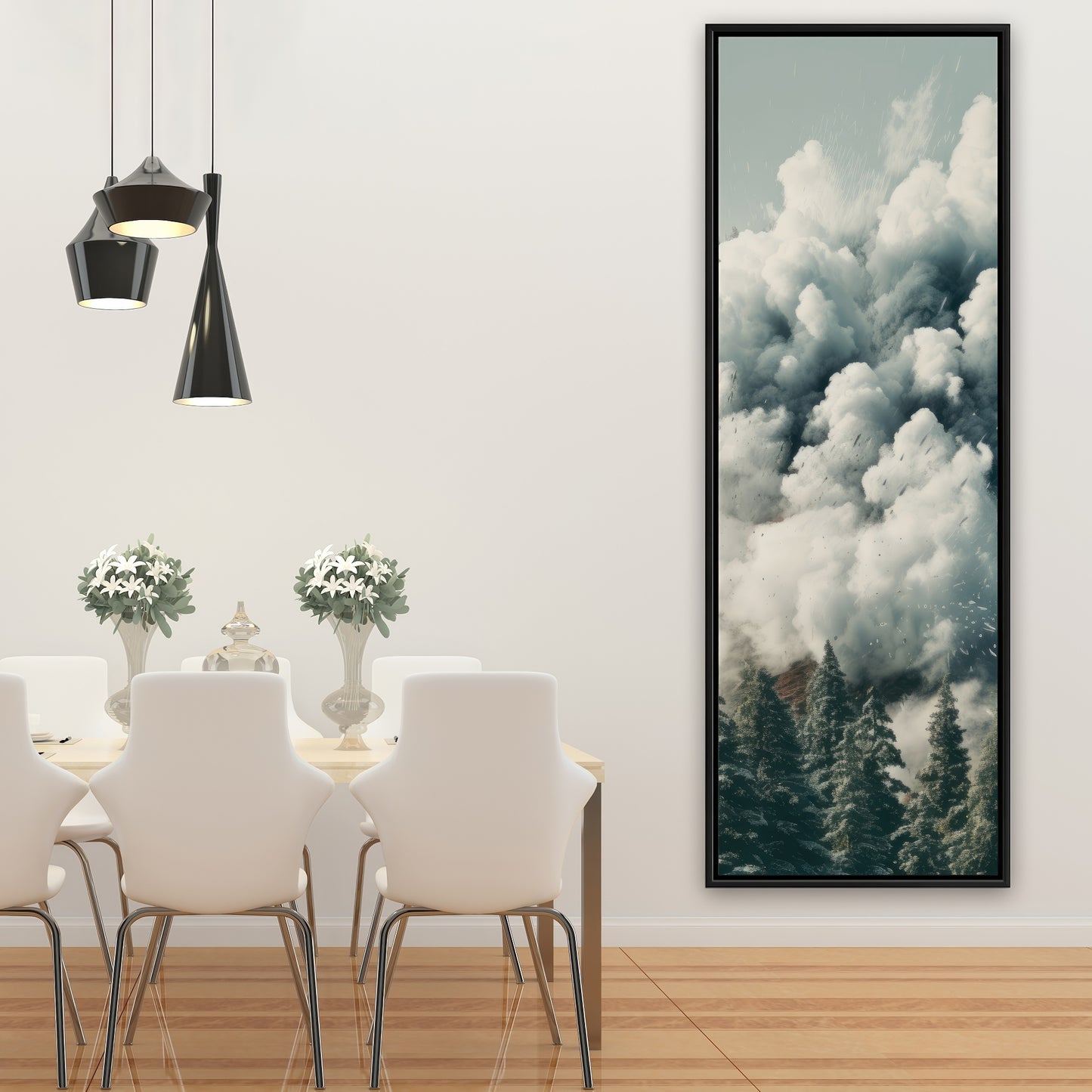 Unwanted catastrophe - Framed Canvas - Print on demand