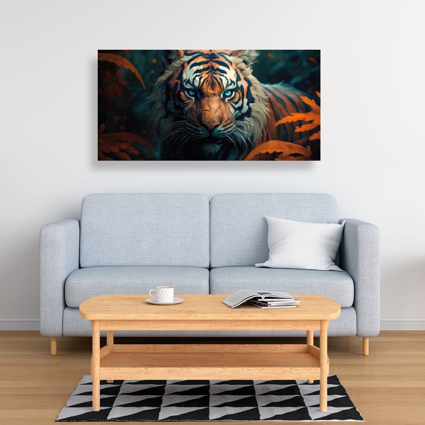 Observed Blue Canvas for Home Decor - Stylish Wall Art