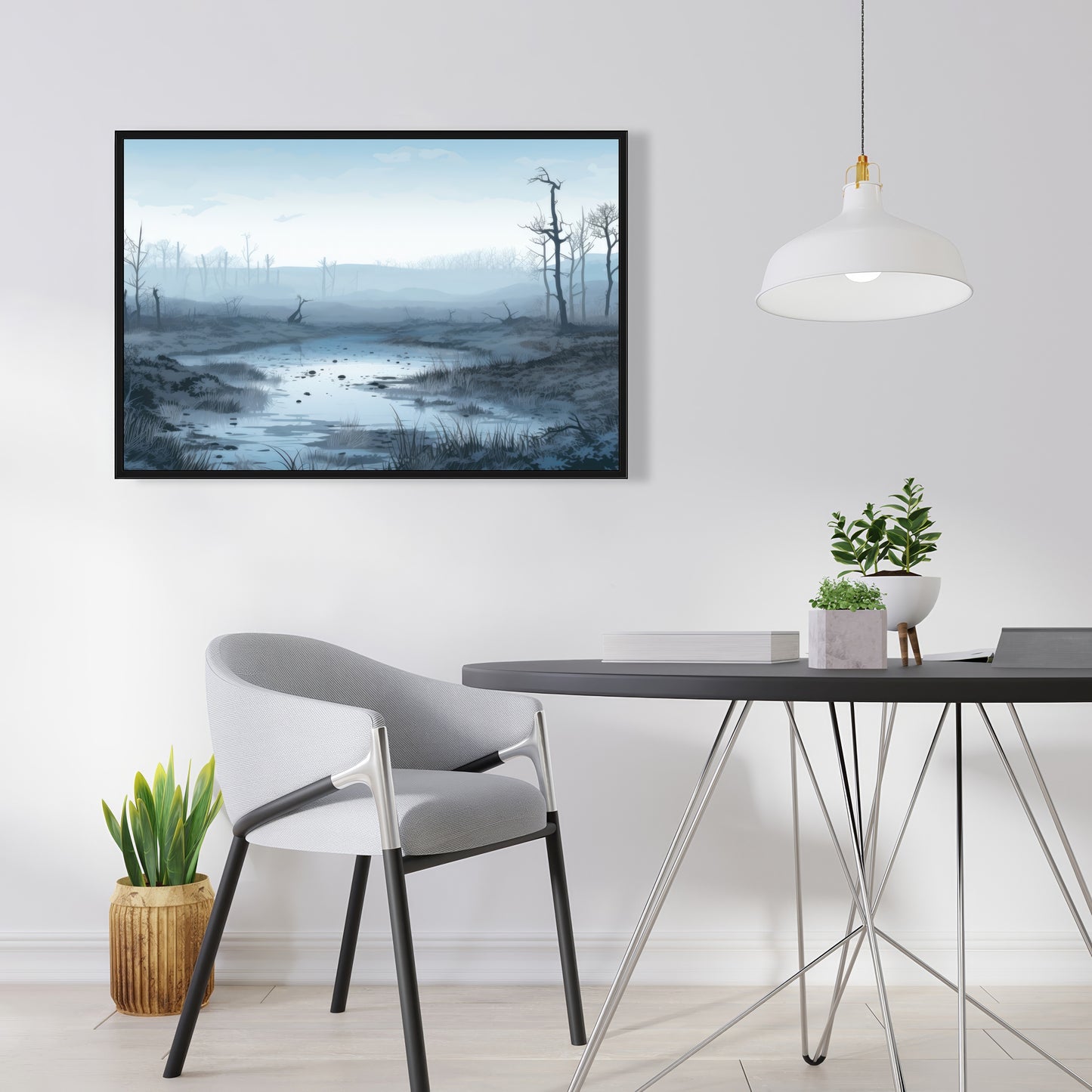 Swampy lands - 36"x36" Framed canvas