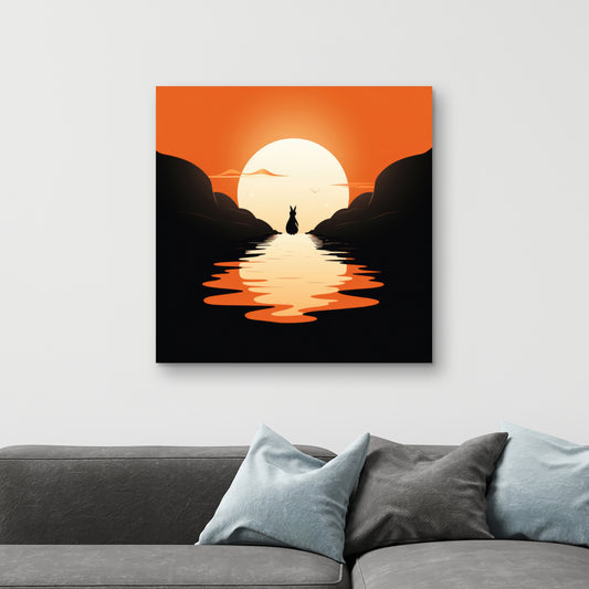 Running away - 32"x32" Canvas