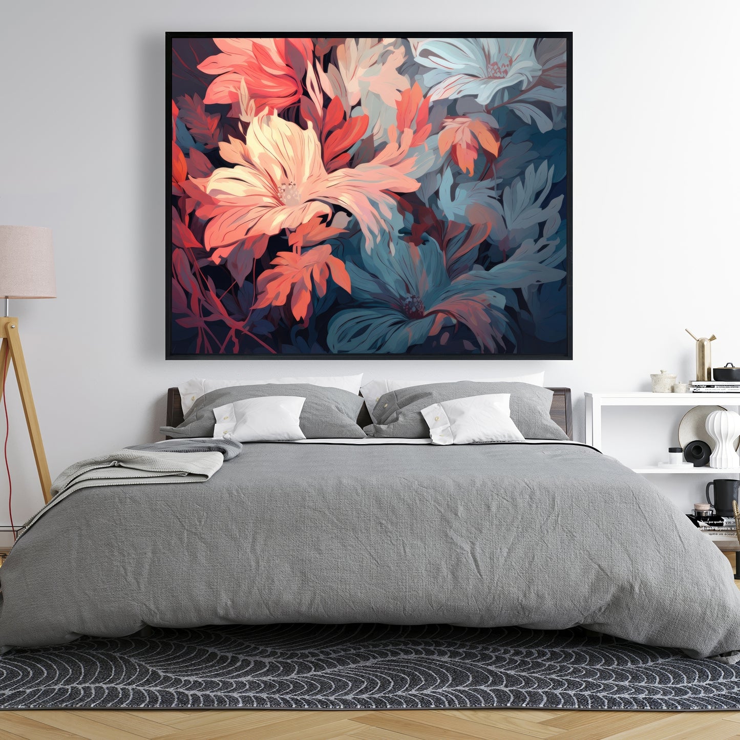 Silent charm - 36"x36" Framed canvas