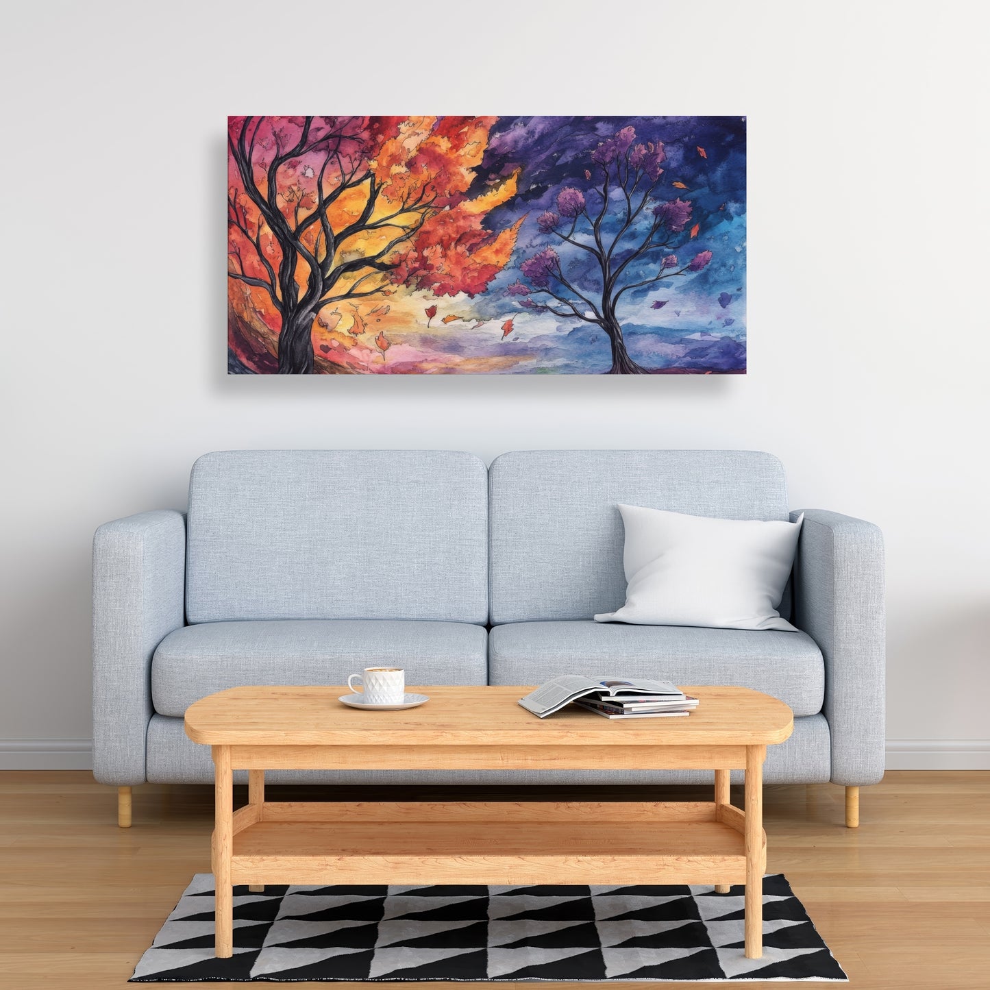Before the Storm - Blue Canvas Home Decor Art Piece