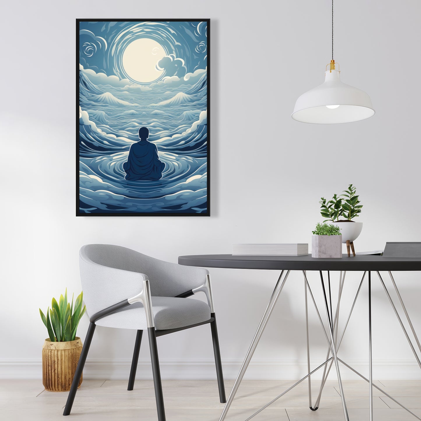 Infinite wisdom - 36"x36" Framed canvas