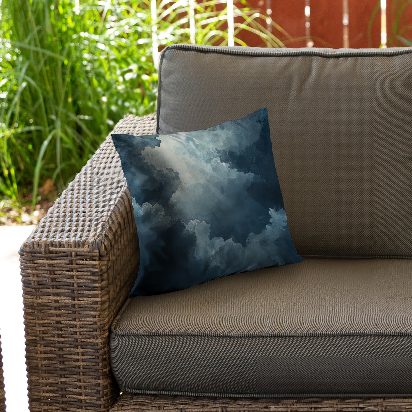 Afterglow Blue Poly Twill Throw Pillow Insert | Home Decor