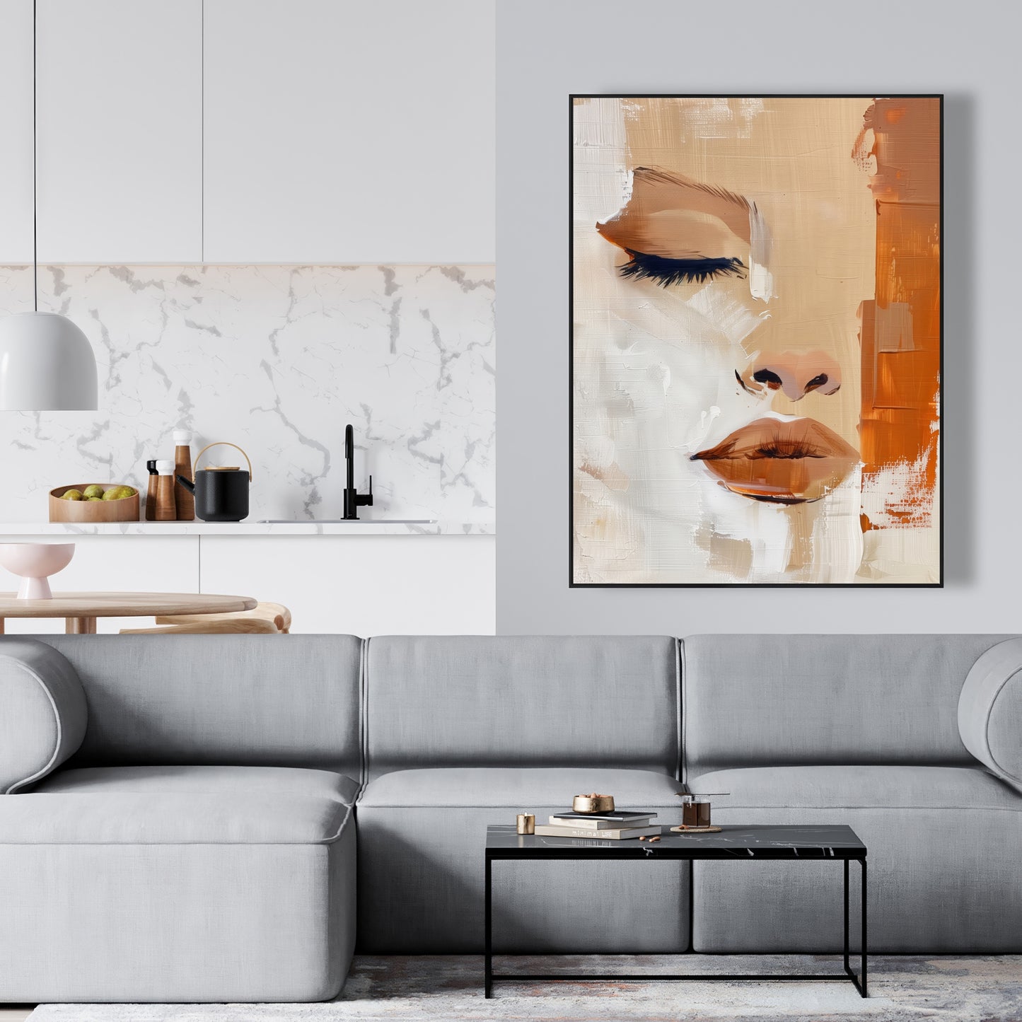 Half - 24"x24" Framed canvas