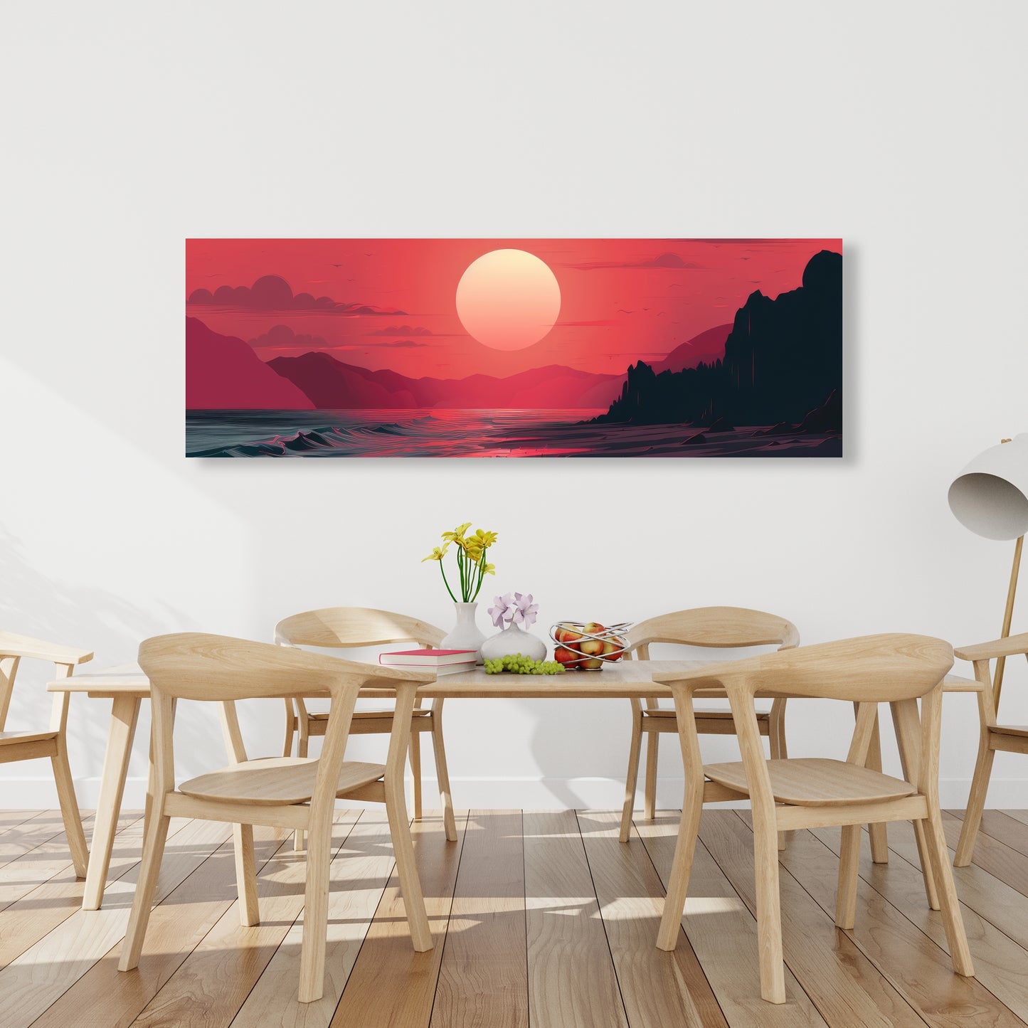 Red sky - 32"x32" Canvas
