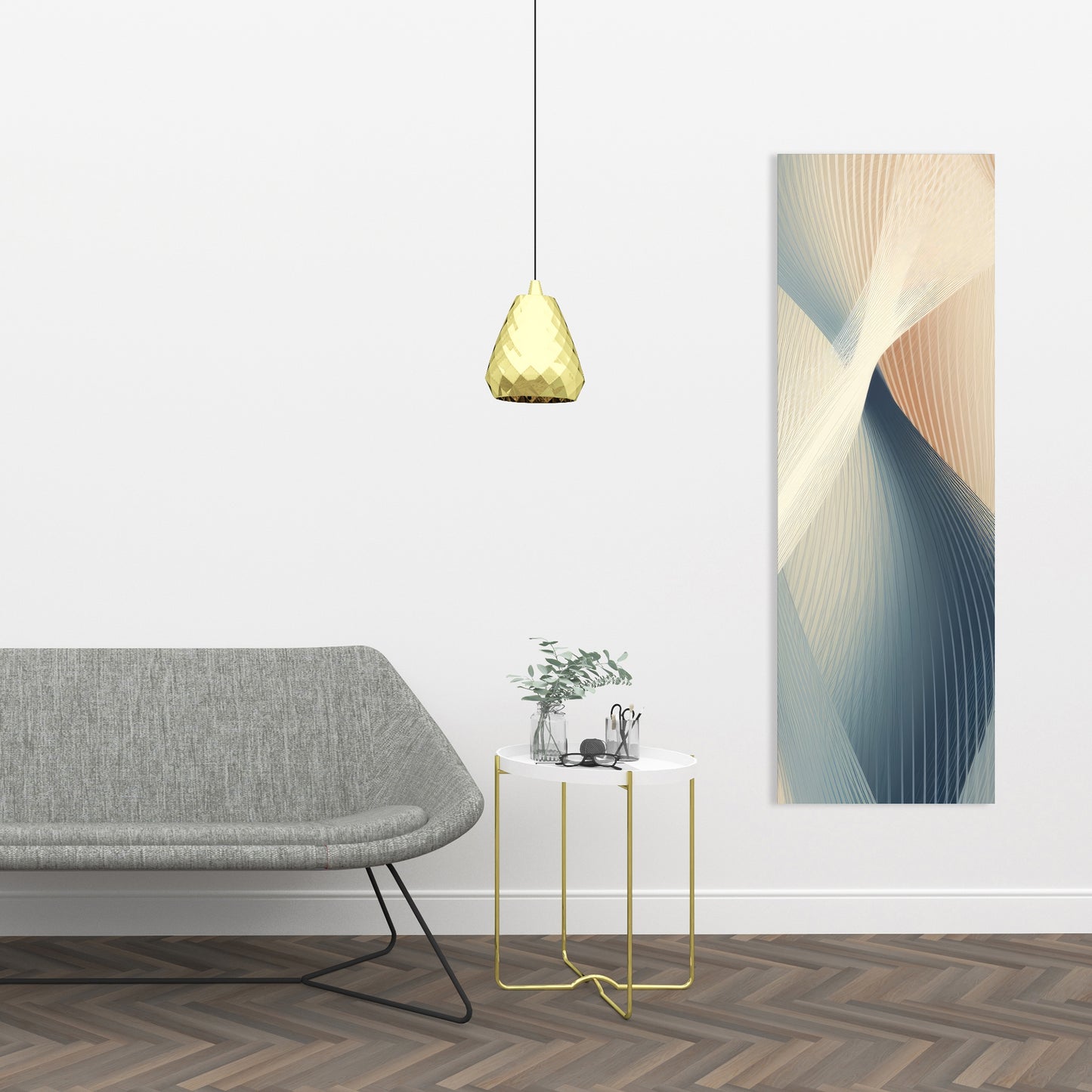 Heavenly threads - White Canvas for Elegant Home Decor