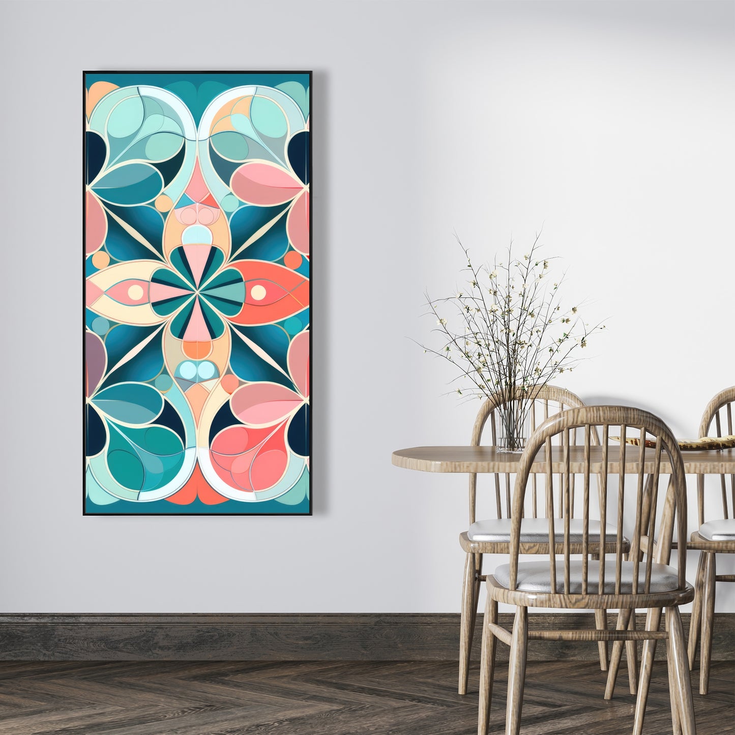 Mandala - 36"x36" Framed canvas
