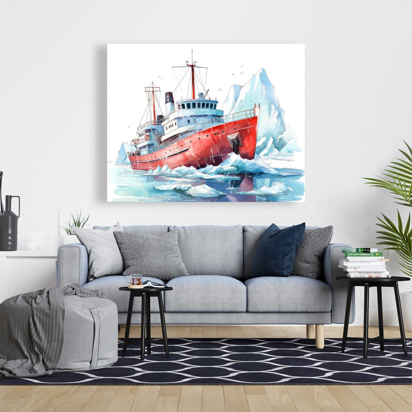 Breaking the ice - 32"x32" Canvas