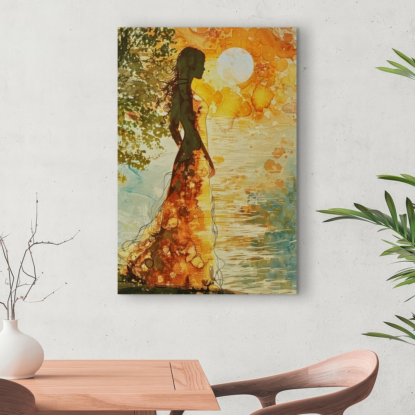 Peaceful sun - 32"x32" Canvas