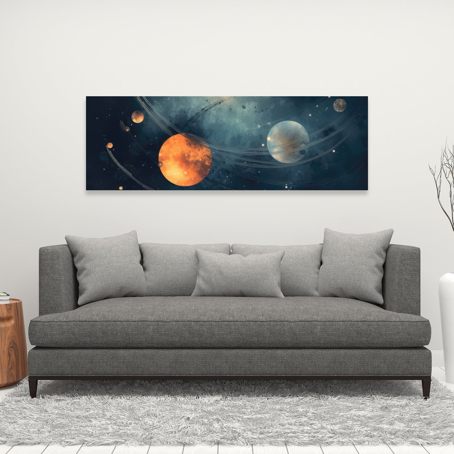 Deep Exploration Blue Canvas | Stunning Home Decor Art