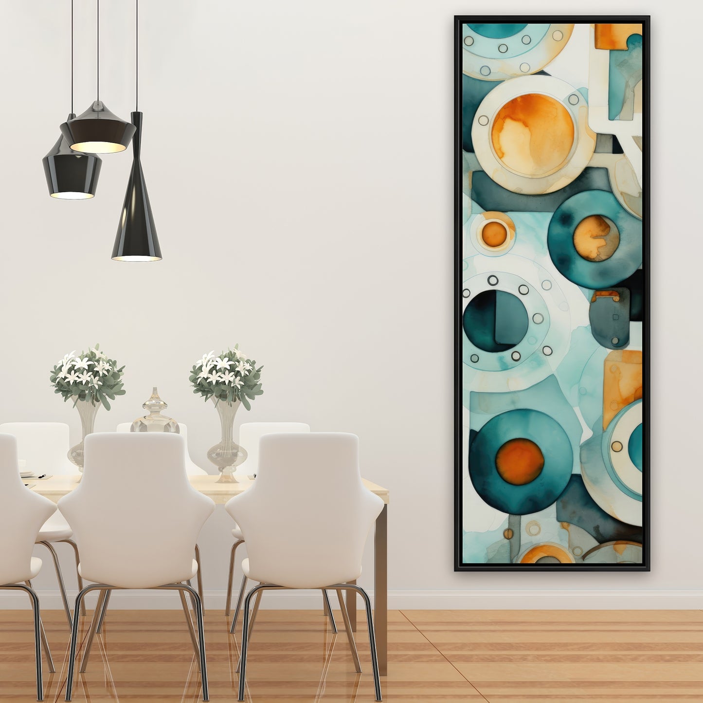 Decomposed porthole - 36"x36" Framed canvas