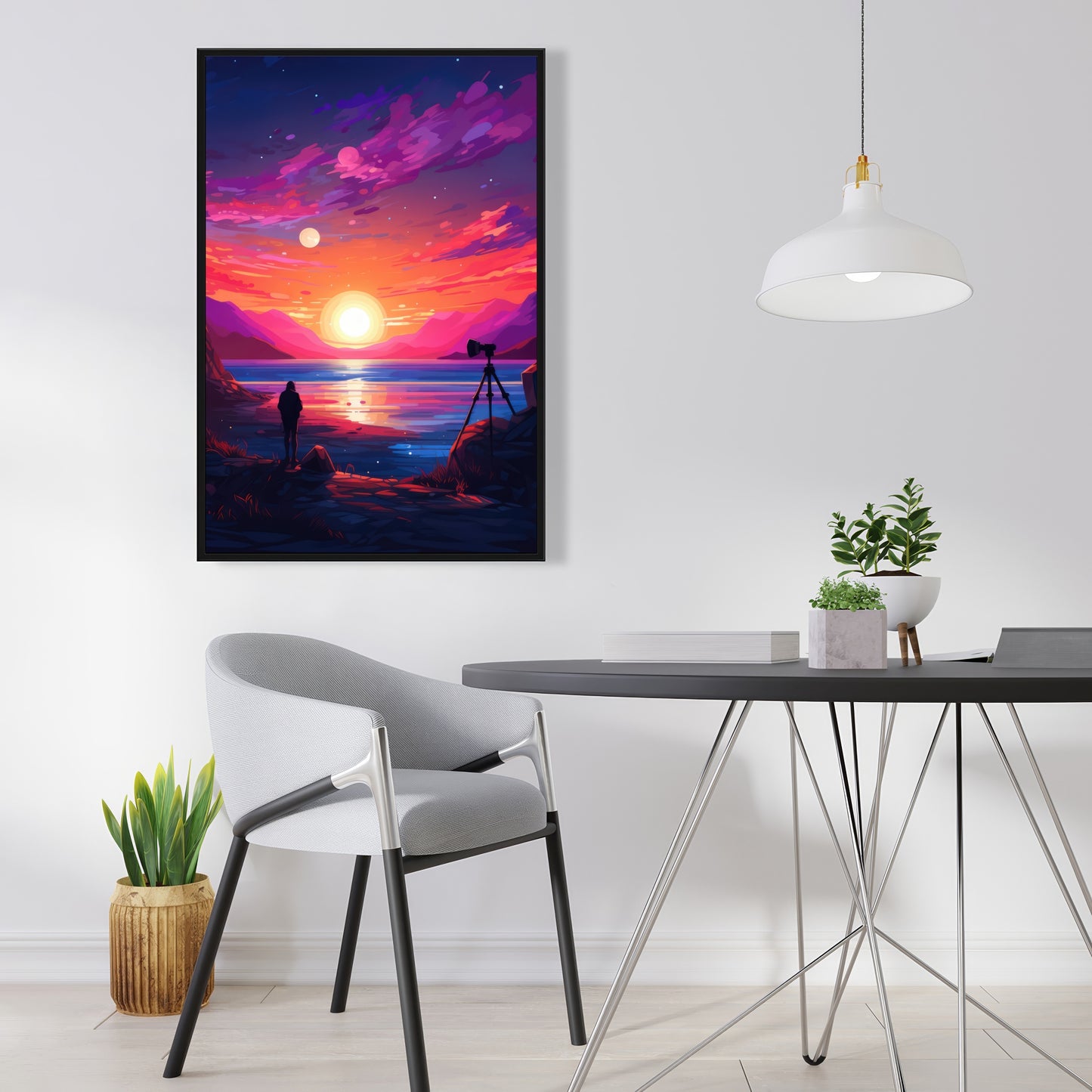 Solitude - 36"x36" Framed canvas