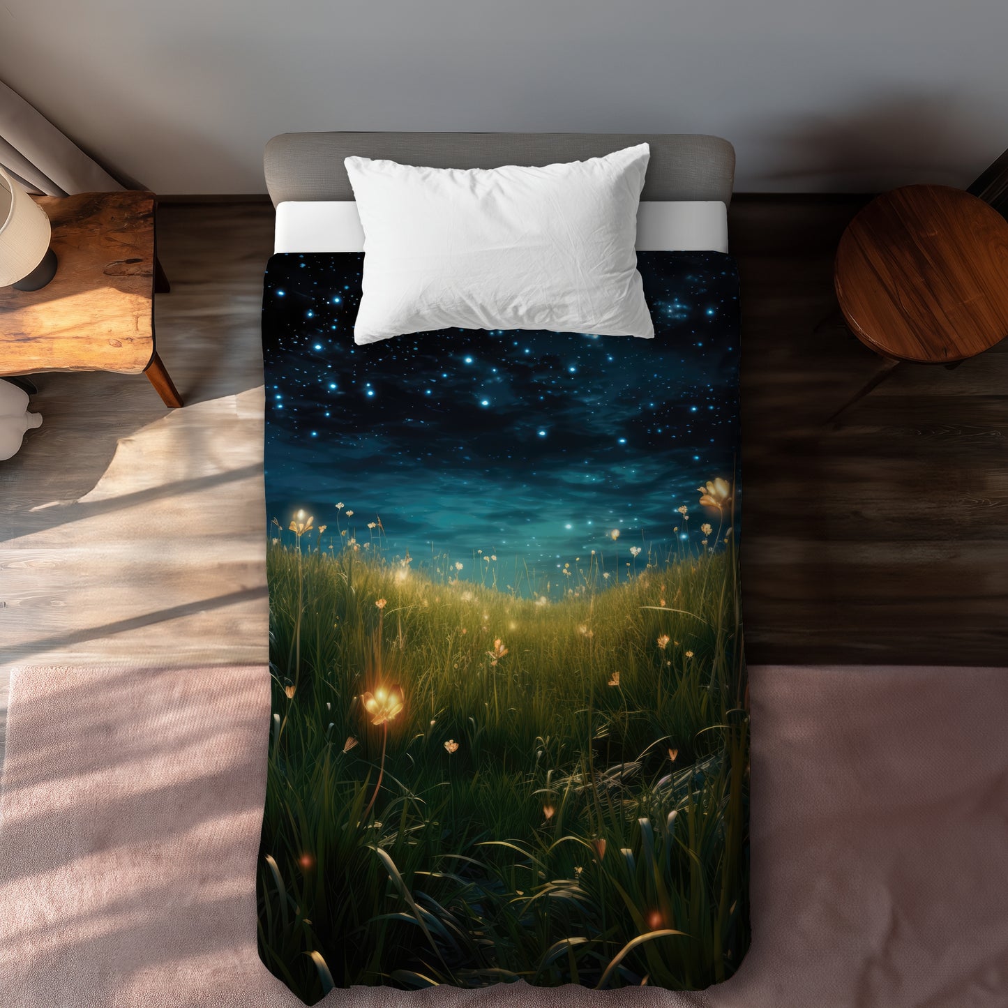 The night sky Black duvet cover | Elegant home decor