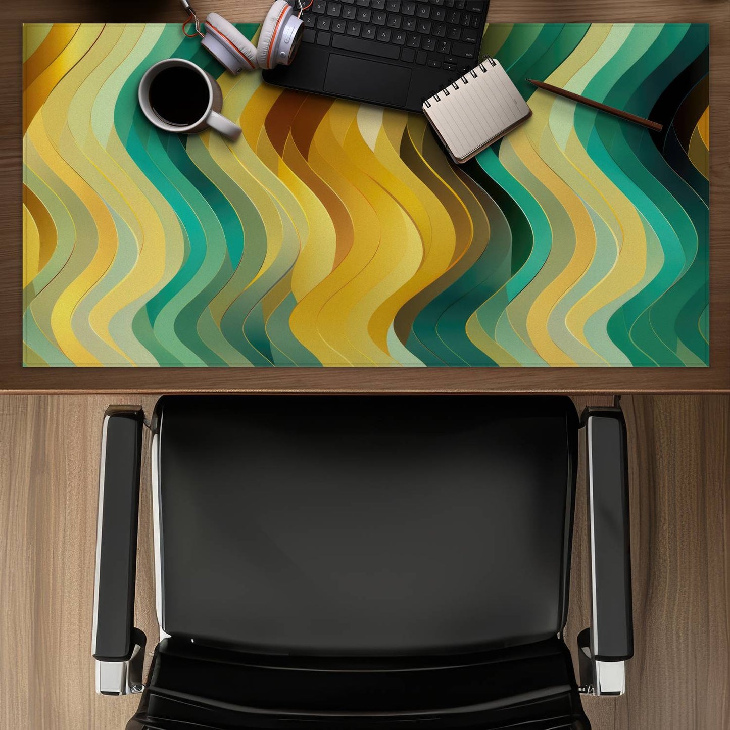 Rich by design - Yellow Desk Mat for Stylish Home Decor