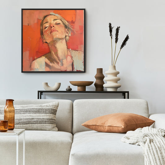 Relief - 24"x24" Framed canvas