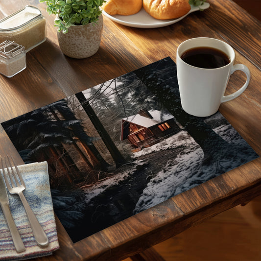 By the river Brown Polyester Placemat | Home Decor Accent