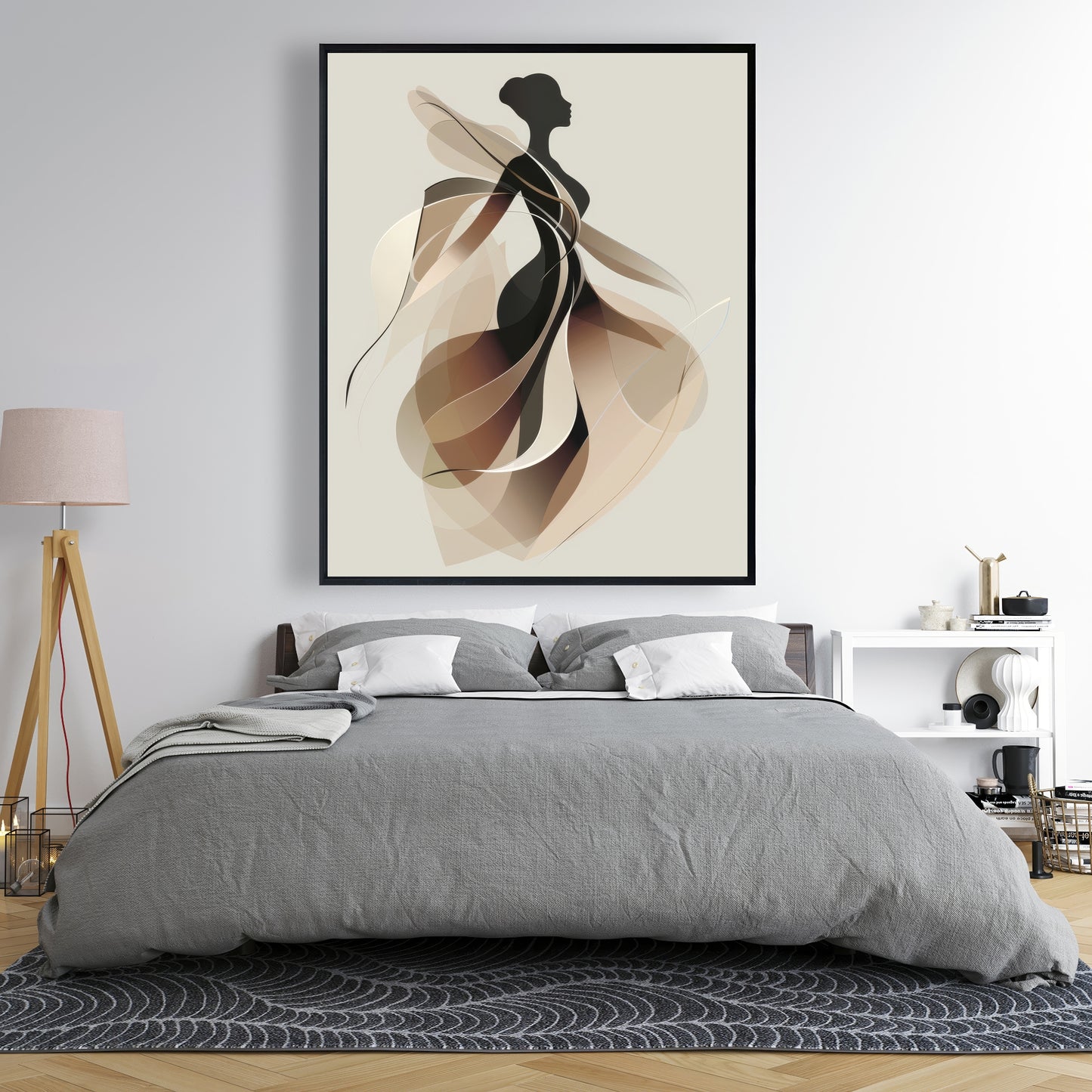 Classy silhouette - 36"x36" Framed canvas
