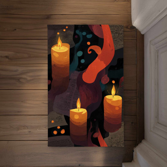 Whispers in Flame Indoor Outdoor Door Mat | Home Decor