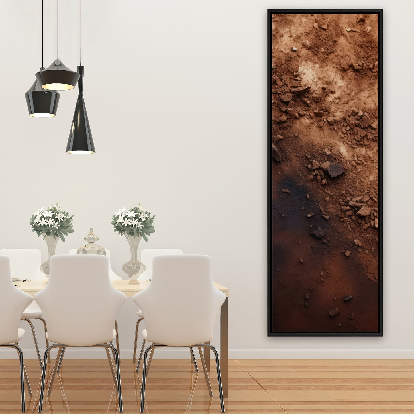 The dark patch - 36"x36" Framed canvas