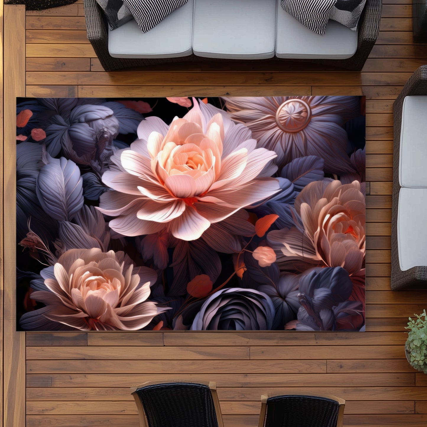 Sublime Light White Outdoor Area Rug for Home Decor | Stylish