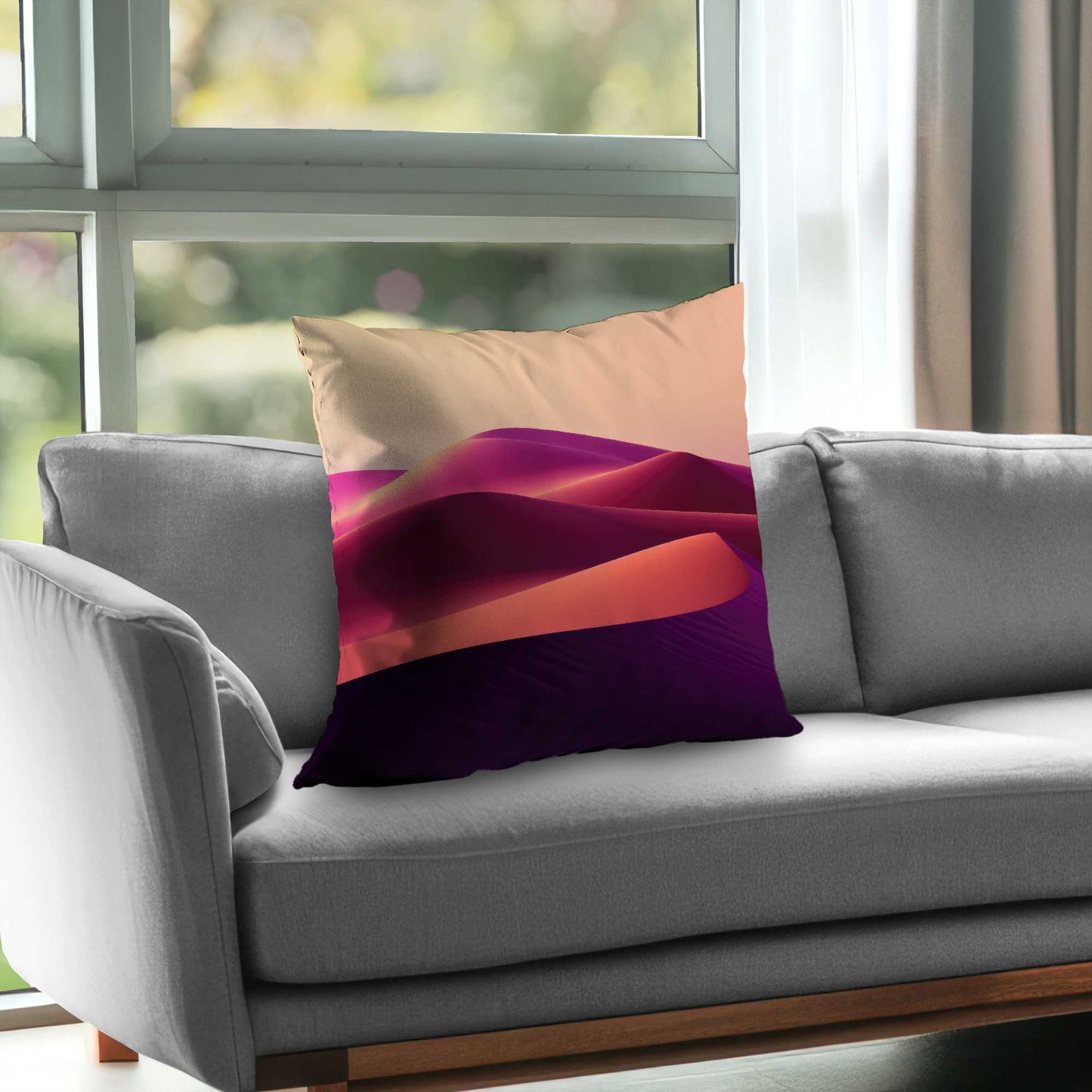 Coussin décoratif en sergé de polyester Deep Dunes - Décoration élégante pour la maison